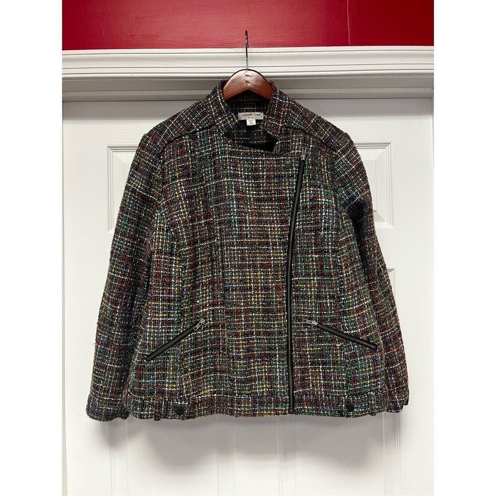 Coldwater Creek Colorful Tweed Blazer